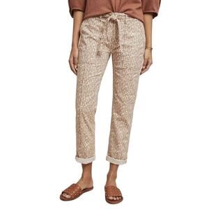 ANTHROPOLOGIE $98 The Wanderer Belted Utility Pant in Leopard Print Size 28